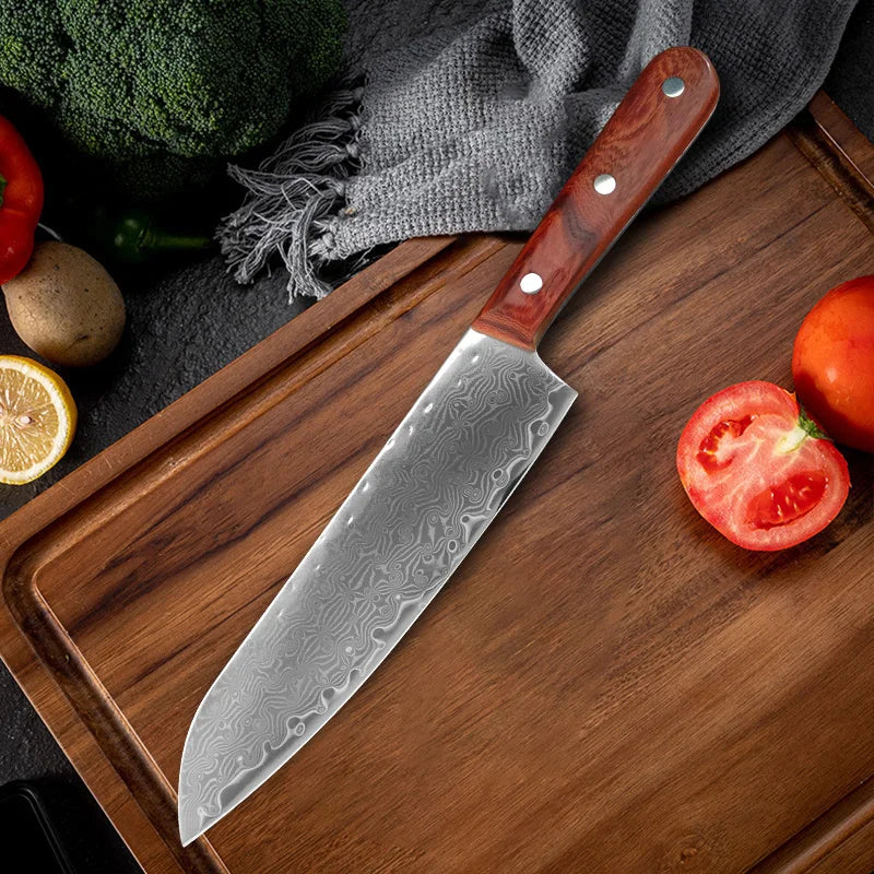Couteau de Chef Santoku - Collection Hikari no Ha